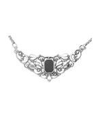 Zilveren Vrije vorm met zwarte inleg Art Nouveau Jugendstil, Verzenden, Nieuw