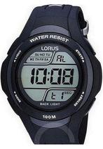 Lorus R2305EX9 - Horloge - 44 mm - Kunststof - Zwart, Nieuw, Verzenden
