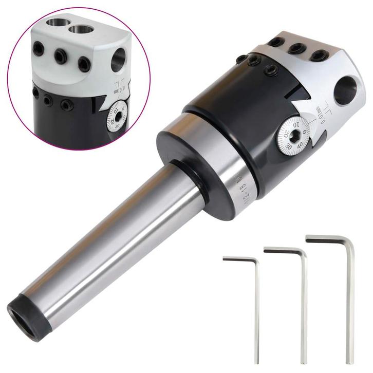 vidaXL Boorkop met MT3 boorschacht voor draaibanken 50 mm, Doe-het-zelf en Verbouw, Gereedschap | Handgereedschap, Nieuw, Verzenden