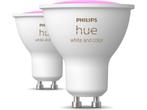 Philips Hue Spot - wit en gekleurd licht - 2 pack - GU10, Huis en Inrichting, Verzenden, Zo goed als nieuw