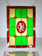 Antiek Glas-in-loodraam - 1920-1930 - 55x39cm, Antiek en Kunst