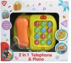 2 in 1 Telefoon en piano - op batt., Muziek en Instrumenten, Piano's, Ophalen of Verzenden, Zo goed als nieuw