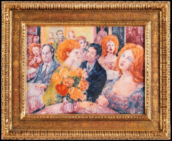 Aligi Sassu (1912-2000) - Caffè delle rose, Antiek en Kunst, Antiek | Overige Antiek