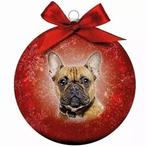 Plenty Gifts Kerstbal Frosted Franse Bull 10CM, Dieren en Toebehoren, Honden-accessoires, Nieuw, Ophalen of Verzenden