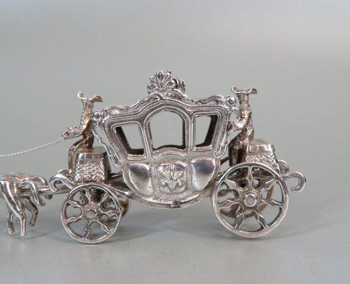 Luxe koets met 6 paarden, 1978, C.A. Stout te Rotterdam -, Antiek en Kunst, Antiek | Goud en Zilver