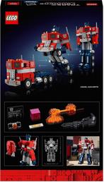 LEGO Icons Optimus Prime Transformers 2-in-1 Modelbouw Set, Verzenden, Zo goed als nieuw