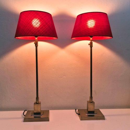 Lamp (2) - Verstelbare Hotel Chique High End Lampen - 72 cm, Antiek en Kunst, Curiosa en Brocante