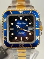 Mathey-Tissot - Square - Cyclops Loupe - 18K Gold - Sapphire, Sieraden, Tassen en Uiterlijk, Horloges | Heren, Nieuw