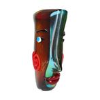 Vaas - Glas - vaas met gezicht, Antiek en Kunst