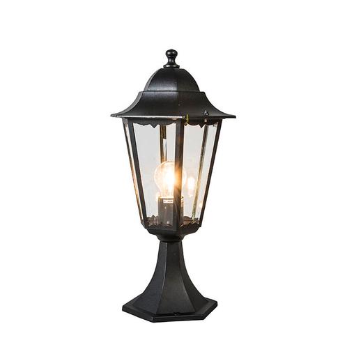 Buitenlantaarn sokkel zwart met grondpin en kabelmof 48cm, Tuin en Terras, Buitenverlichting, Nieuw, 50 tot 250 watt