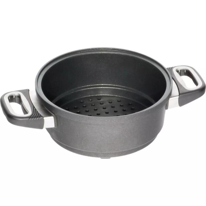AMT Gastroguss Glazen stoominzet – Ø 20 cm – Hittebeste, Huis en Inrichting, Keuken | Potten en Pannen, Koekenpan of Braadpan