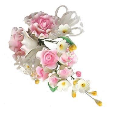 Suikerbloem Boeket Roos Roze, Hobby en Vrije tijd, Taarten en Cupcakes maken, Nieuw, Verzenden