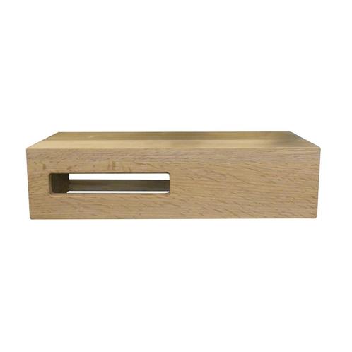 Planchet BWS Oak Fonteinplank 40x21x10 cm Links Eikenhout, Doe-het-zelf en Verbouw, Sanitair, Bad, Nieuw, Ophalen of Verzenden