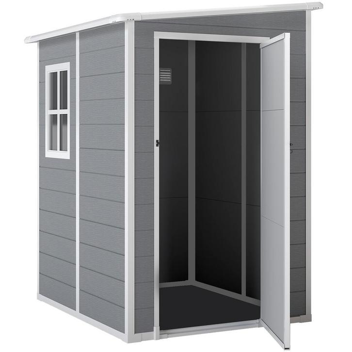 Tuinhuisje - Opbergschuur - Afsluitbare deur - Grijs, Tuin en Terras, Tuinhuizen, Nieuw, Ophalen of Verzenden