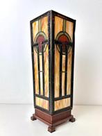 Tafellamp - Tiffany stijl kubus art deco lamp -