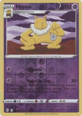 hypno 062/203 reverse holo evolving skies, Hobby en Vrije tijd, Verzamelkaartspellen | Pokémon, Losse kaart, Nieuw, Foil, Ophalen of Verzenden