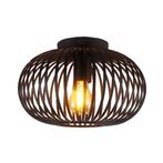 Industriële plafondlamp zwart, Curvato, Ophalen of Verzenden, Nieuw, Metaal, Industrieel