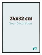 Fotolijst 24x32 cm - Zwart Mat - Kunststof - Evry, Huis en Inrichting, Woonaccessoires | Lijsten, Verzenden, Nieuw