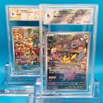 Pokémon - 2 Graded card - PIKACHU AR + EEVEE AR - Graad 9.5, Nieuw