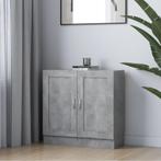 vidaXL Boekenkast 82,5x30,5x80 cm bewerkt hout betongrijs, Verzenden, Nieuw, 50 tot 100 cm, Minder dan 100 cm