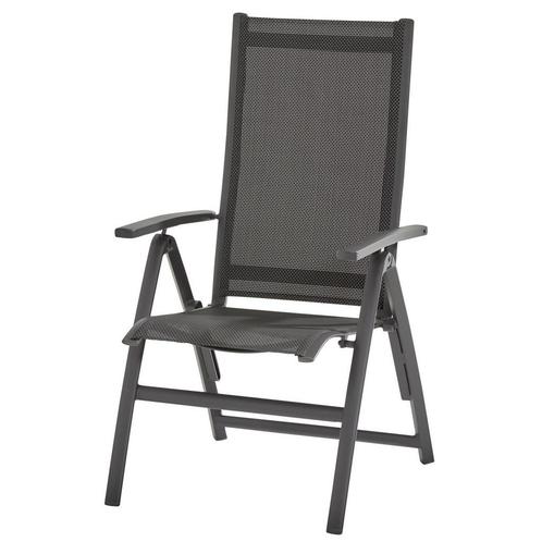 Cadiz dining tuinstoel verstelbaar slate grey Taste4SO, Tuin en Terras, Tuinstoelen, Nieuw, Aluminium, Ophalen of Verzenden