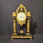 Portico klok - Antiek - Verguld brons - 1800-1850, Antiek en Kunst, Antiek | Klokken