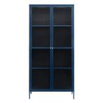 *WOONWINKEL* Wandkast Met Ribbelglas Blauw, Huis en Inrichting, Kasten | Wandmeubels, Verzenden, Nieuw