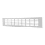Europlast aluminium plintrooster wit 500 x 120mm - RA1250, Doe-het-zelf en Verbouw, Ventilatie en Afzuiging, Ophalen of Verzenden