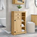 vidaXL Badkamerkast Corona 70x33x110 cm massief grenenhout, Huis en Inrichting, Badkamer | Badkamermeubels, Verzenden, Nieuw