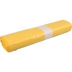 Afvalzak 58 x 100 cm T23 geel - 20 x 25 stuks, Verzenden