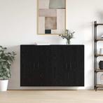 vidaXL Wandgemonteerde Kasten 2 pcs Zwart eiken 69.5 x 34 x, Huis en Inrichting, Minder dan 50 cm, Verzenden, Nieuw, Minder dan 100 cm