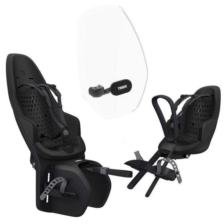 Thule Yepp 2 compleet pakket met extra voordeel Black, Fietsen en Brommers, Fietsaccessoires | Fietsstoeltjes, Nieuw, Verzenden