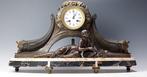 Pendule - Marmer, Legering - 1920-1930 - Art Deco pendule -