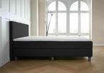 ACTIE! Boxspring Turijn 160 200 Zwart, Verzenden, Zwart, 200 cm, Modern