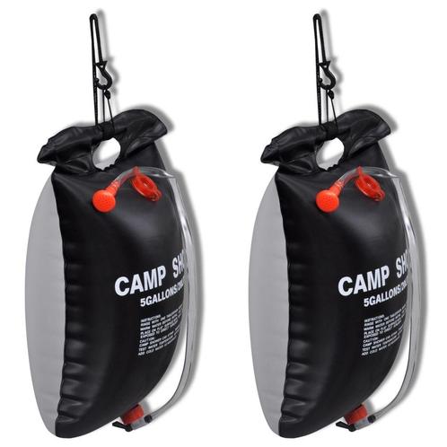 Campingdouches 2 st solar 20 L (Buitenleven artikelen), Caravans en Kamperen, Kampeeraccessoires, Nieuw, Verzenden