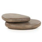 Salontafel verstelbaar KABO - brown By-Boo 250080, 50 tot 100 cm, Warm Naturel, Nieuw, Overige vormen