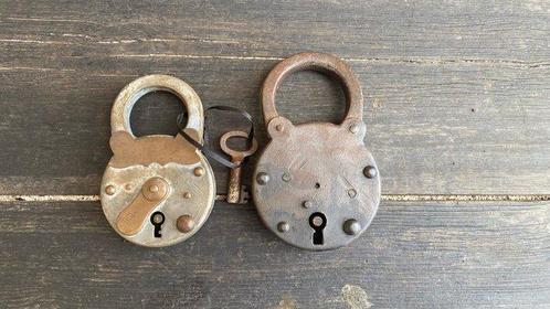 Hangslot (5) - hangslot met sleutel, Antiek en Kunst, Antiek | Overige Antiek