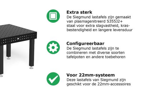 Siegmund Lastafel 22mm Professional 750 Poot met, Zakelijke goederen, Machines en Bouw | Lastechniek, Ophalen of Verzenden