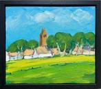 Wim van der Veer (1939) - Fries dorpje met kerktoren