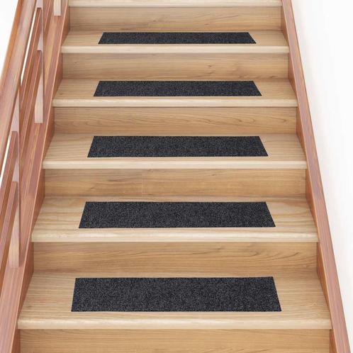 vidaXL Trapmatten zelfklevend 30 st 76x20 cm rechthoekig, Doe-het-zelf en Verbouw, Ladders en Trappen, Nieuw, Verzenden