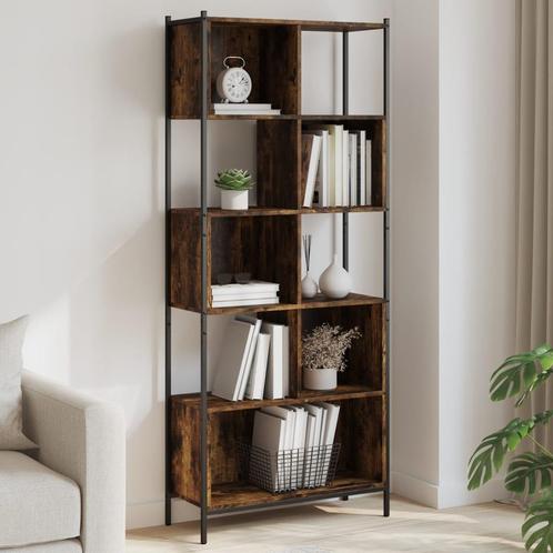 vidaXL Boekenkast 72x28x172 cm bewerkt hout gerookt, Huis en Inrichting, Kasten | Boekenkasten, Nieuw, Overige houtsoorten, Verzenden