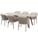 Florence Manolo dining tuinset 240x103xH75 cm  7 delig, Ophalen of Verzenden, Nieuw