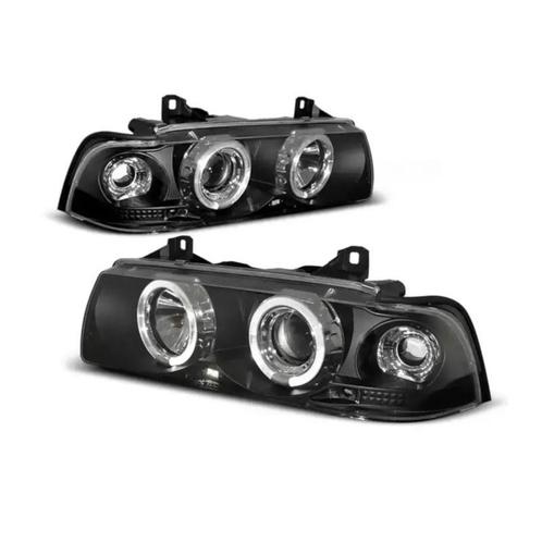 Angel Eyes koplampen Black geschikt voor BMW E36 Coupe, Auto-onderdelen, Verlichting, Nieuw, BMW, Verzenden