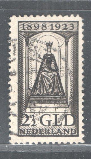 Nederland 1923 - Regeringsjubileum Wilhelmina - 2 1/2 en 5, Postzegels en Munten, Postzegels | Nederland
