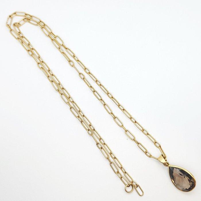 Ketting met hanger - 18 karaat Geel goud - 14.00ct. tw., Sieraden, Tassen en Uiterlijk, Antieke sieraden