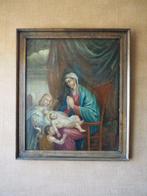 Flemish school (XVII-XVIII) - The Virgin and child with, Antiek en Kunst, Kunst | Schilderijen | Klassiek