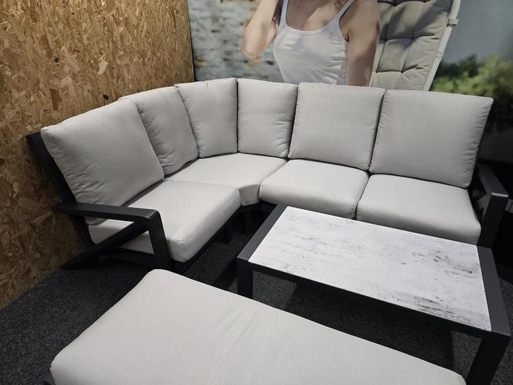 Showroommodel Fortaleza hoek loungeset 5 delig antraciet, Tuin en Terras, Tuinsets en Loungesets, Nieuw, Ophalen of Verzenden