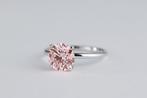 Ring - 18 karaat Witgoud - 2.51ct. tw. Roze Diamant (Fancy, Sieraden, Tassen en Uiterlijk, Ringen, Nieuw