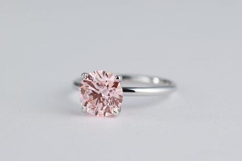 Ring - 18 karaat Witgoud - 2.51ct. tw. Roze Diamant (Fancy, Sieraden, Tassen en Uiterlijk, Ringen