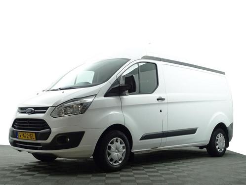Ford Transit Custom 310 2.0 TDCI Euro 6 L2H2 Trend-, Auto's, Bestelauto's, Dealer onderhouden, Lease, Zwart, Handgeschakeld, Wit